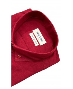 V014-07 Chemise en voile de coton - Rouge