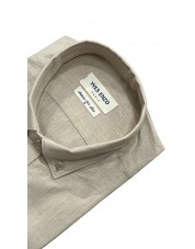 V014-08 Chemise en voile de coton - Beige
