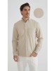 LIN-L057-01 Chemise lin - Beige