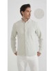 LIN-L057-03 Chemise lin - Blanc