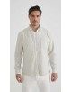LIN-L057-03 Chemise lin - Blanc