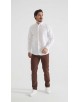 LIN-30R-21 Chemise en lin - Blanc
