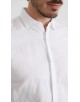 LIN-30R-21 Chemise en lin - Blanc