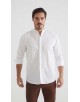 LIN-30R-21 Chemise en lin - Blanc