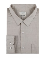 LIN-36-23 Chemise lin grande taille - Beige