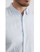 25020-2 Chemise en lin - Bleu ciel