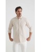 25020-3 Chemise en lin - Beige