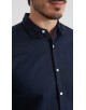 LIN-30R-24 Chemise en lin - Marine