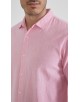 LIN-32-23 Chemise en lin - Rose