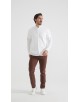 LIN-60R-21 Chemise en lin - Blanc