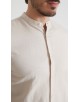 LIN-60R-23 Chemise en lin - Beige