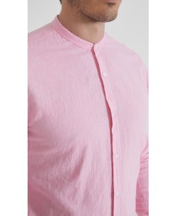 LIN-62-23 Chemise en lin - Rose