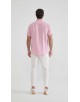 LIN-92-25 Chemisette en lin - Rose
