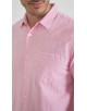 LIN-92-25 Chemisette en lin - Rose
