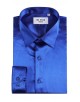 M0804-04 Chemise satinée - Bleu roy