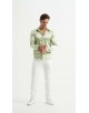 M0804-05 Chemise satinée - Vert