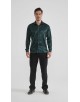 M0804-07 Chemise satinée - Vert bouteille