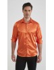 M0804-09 Chemise satinée - Orange