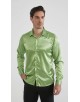 M0804-13 Chemise satinée - Vert sauge