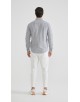 2502-7 Chemise en oxford - Blanc & noir