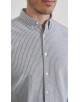 2502-7 Chemise en oxford - Blanc & noir