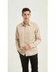 SAT200-163 Chemise beige en confort fit