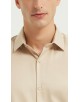 SAT200-163 Chemise beige en confort fit