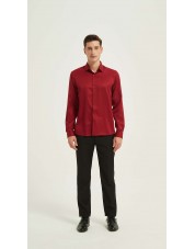 SAT200-17 Chemise rouge en confort fit