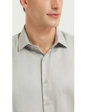 SAT200-96 Chemise grise en confort fit