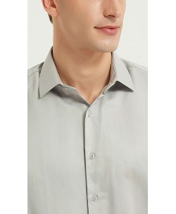 SAT200-96 Chemise grise en confort fit