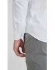 SLIM5051-01 Chemise rayures ton sur ton - Blanc