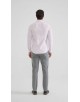 SLIM5051-02 Chemise rayures ton sur ton - Rose