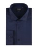 SLIM5051-04 Chemise rayures ton sur ton - Marine