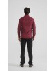 SLIM5051-05 Chemise rayures ton sur ton - Bordeaux