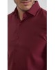 SLIM5051-05 Chemise rayures ton sur ton - Bordeaux