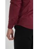 SLIM5051-05 Chemise rayures ton sur ton - Bordeaux
