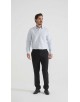 1506201-01 Chemise coupe droite à motifs - Blanc