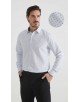 1506201-01 Chemise coupe droite à motifs - Blanc