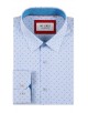 1506201-03 Chemise coupe droite à motifs - Blanc