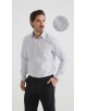 1506201-05 Chemise coupe droite à motifs - Blanc