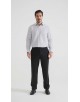 1506201-05 Chemise coupe droite à motifs - Blanc