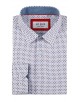 1506201-05 Chemise coupe droite à motifs - Blanc
