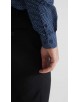 1506201-06 Chemise coupe droite à motifs - Bleu