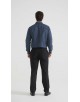 1506201-06 Chemise coupe droite à motifs - Bleu