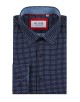 1506201-06 Chemise coupe droite à motifs - Bleu