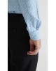 1506201-07 Chemise coupe droite à motifs - Bleu
