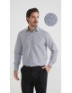 1506201-08 Chemise coupe droite à motifs - Marine