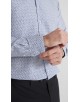 1506201-08 Chemise coupe droite à motifs - Marine