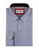 1506201-08 Chemise coupe droite à motifs - Marine