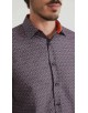 1506201-10 Chemise coupe droite à motifs - Multi